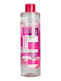 Compliment гиарулоновая мицелярная вода 3в1 розовая 500мл