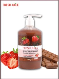 FESH JUICE крем-гель для душа 750ml шоколад и клубника