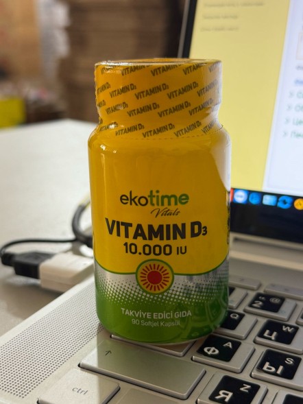 Ekotime Vitamin D3 10000iu 90soft