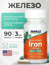 Now Iron 36mg 90cap