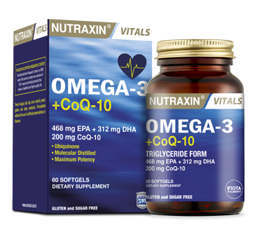 NUTRAXIN Omega-3 +CoQ-10 30 tab