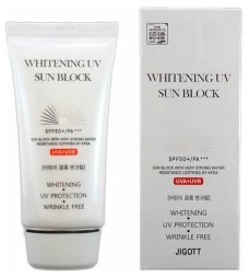 JIGOTT Whitening UV sun block солнцезащитный крем