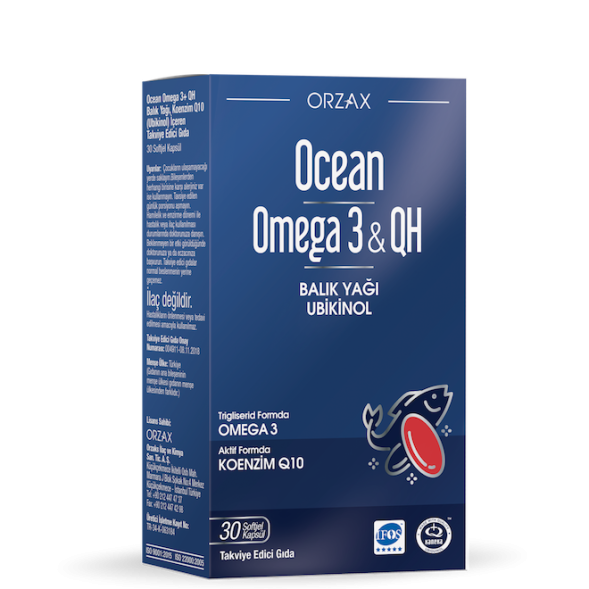 ORZAX Ocean Omega3 &amp; QH 30cap