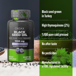 ORZAX Black Seed Oil 90cap