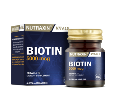 Nutraxin vitals Biotin 5000mcg 30tab