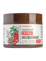 COMPLIMENT САХАРНЫЙ СКРАБ эксфолиант брусника и моринга